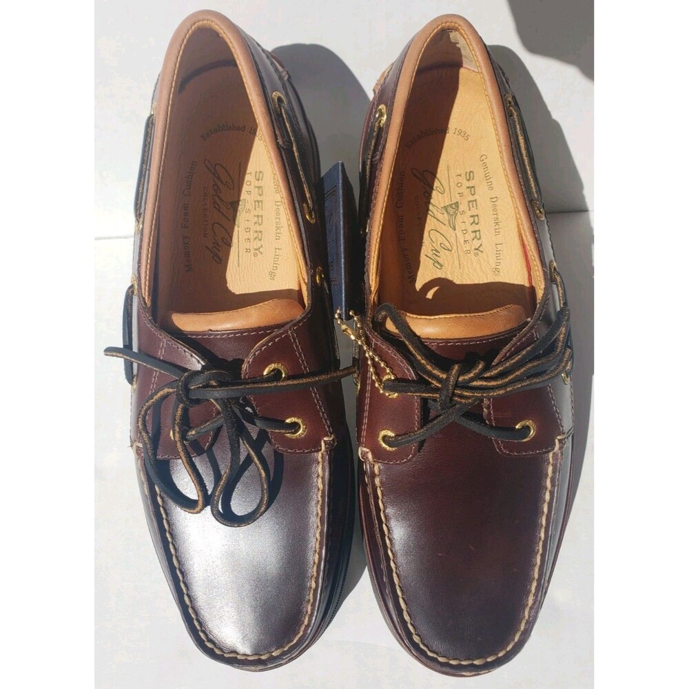 Sperry Gold Cup ASV Shoes Top-Sider Men Size 9.5 Dock Marina Boat Yacht Amaretto